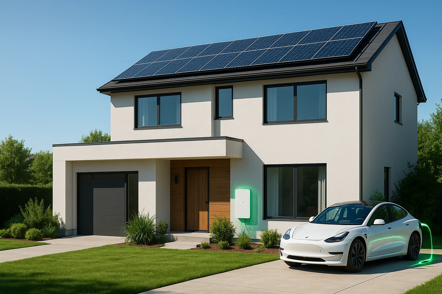 Abitazione con impianto di energia rinnovabile installato da Soluzioni Energia Italia
